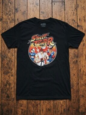 Street fighter T-shirt men’s size 2XL Black